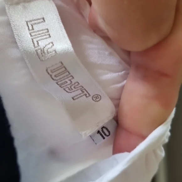 White Summer dress from Lily Whyt Size 10 NWOT - Picture 14 of 16